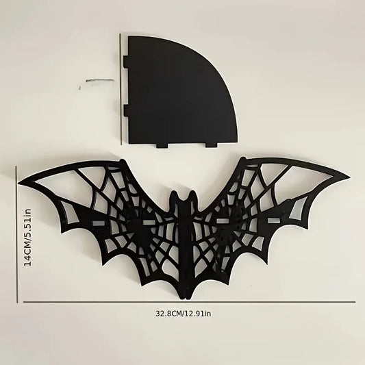 1pc Floating Animal Display Shelf – Creative Hollow Wall Shelf for Halloween Home Decor