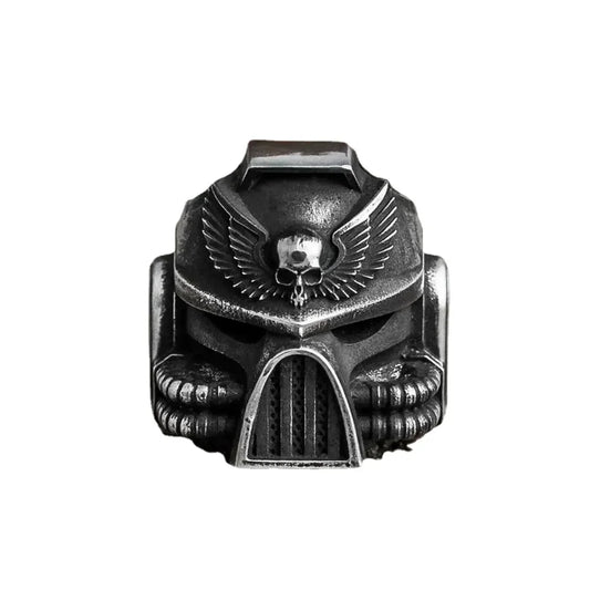 Simple Retro Mecha Skull Ring – Creative Punk & Hip Hop Accessory for Street Fashion Lovers